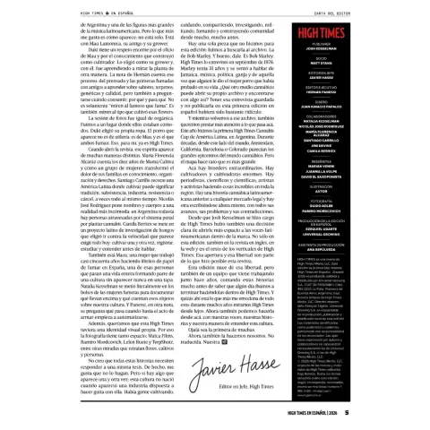 Revista Edición Inaugural High Times ES 3